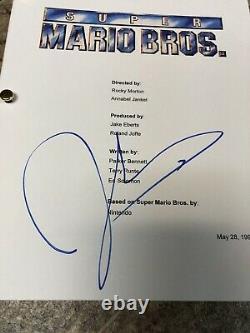John Leguizamo Signed Autographed Super Mario Brothers Full Movie Script N