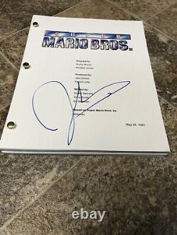 John Leguizamo Signed Autographed Super Mario Brothers Full Movie Script N