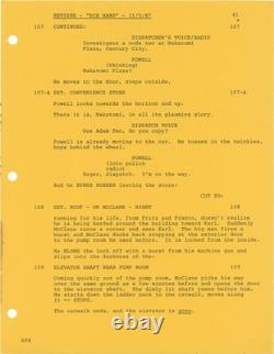 John McTiernan DIE HARD Original screenplay for the 1988 film 1987 #159952