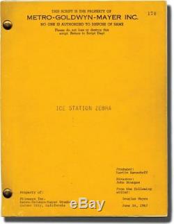 John Sturges ICE STATION ZEBRA Original screenplay for the 1968 film #135860