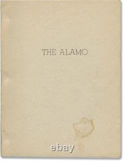 John Wayne THE ALAMO Original screenplay for the 1960 film #156798