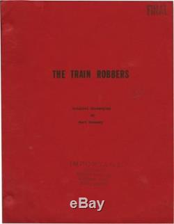 John Wayne TRAIN ROBBERS Original screenplay for the 1973 film 1972 #123635
