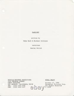 John Woo FACE/OFF FACE OFF Original screenplay for the 1997 film 1996 #167519
