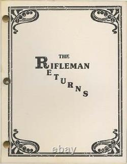 Johnny Crawford RIFLEMAN RETURNS Original screenplay for an unproduced #152108