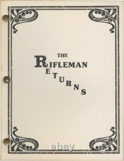 Johnny Crawford RIFLEMAN RETURNS Original screenplay for an unproduced #152108