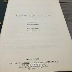 Johnny Got His Gun Original Movie Script