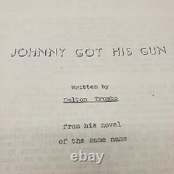 Johnny Got His Gun Original Movie Script