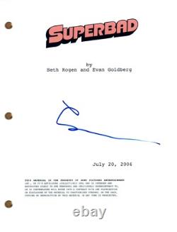 Jonah Hill Signed Autograph SUPERBAD Movie Script Full Screenplay COA