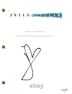 Jonathan Nolan Interstellar Signed Autograph Movie Script Full Screenplay ACOA