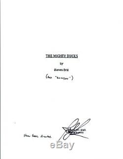 Joshua Jackson Signed Autographed THE MIGHTY DUCKS Full Movie Script COA