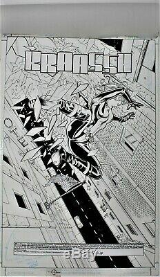 Jsa #7 Page 1 Stephen Sadowski Original Comic Book Art Black Canary Splash Movie