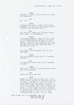 Jude Law Nicole Kidman COLD MOUNTAIN Original screenplay for the 2003 #170167