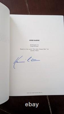 KEVIN COSTNER AUTOGRAPHED OPEN RANGE MOVIE SCRIPT wCOA