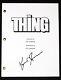 Kurt Russell Signed The Thing Full Movie Script + Exact Proof Photo Autograph