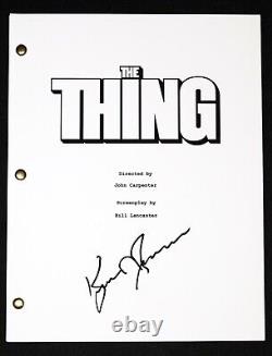 KURT RUSSELL Signed THE THING Full Movie Script + EXACT PROOF photo autograph