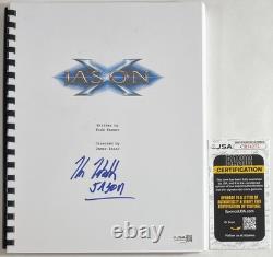 Kane Hodder Signed Jason X Complete Movie Script Autograph Friday The 13 JSA COA