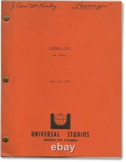 Karen Black Charlton Heston AIRPORT 1975 Original screenplay for the #161278