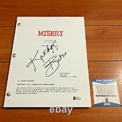 Kathy Bates Signed Misery Full 136 Page Movie Script Screenplay Beckett Bas Coa