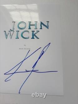 Keanu Reeves Signed John Wick Movie Script Cover Dogstar Matrix Actor Bas