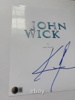 Keanu Reeves Signed John Wick Movie Script Cover Dogstar Matrix Actor Bas