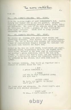 Ken Hughes TRIALS OF OSCAR WILDE Original screenplay for the 1960 film #145469