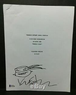 Kevin Eastman Signed'Teenage Mutant Ninja Turtles' Dialogue Movie Script BAS