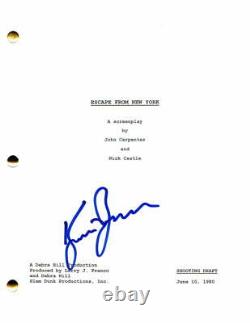 Kurt Russell Signed Autograph Escape From New York Movie Script John Carpenter