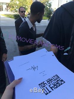 LAKEITH STANFIELD SIGNED SORRY TO BOTHER YOU FULL 104 PAGE MOVIE SCRIPT with COA