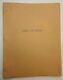 Lake Of Gold / Halsted Welles 1970's Unproduced Movie Script Screenplay
