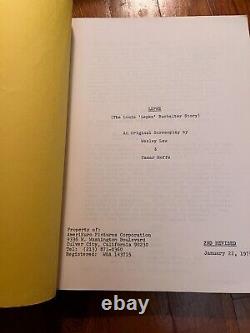 LEPKE ORIGINAL 1974 REVISED MOVIE SCRIPT Tony Curtis Milton Berle