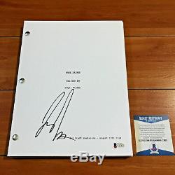 LILY JAMES SIGNED BABY DRIVER FULL MOVIE SCRIPT SCREENPLAY with BECKETT BAS COA