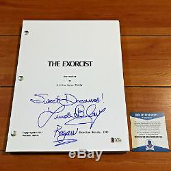 LINDA BLAIR SIGNED THE EXORCIST MOVIE SCRIPT with CHARACTER NAME & BECKETT BAS COA