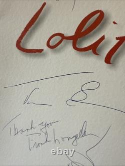 LOLITA MOVIE Original Screenplay Cast Signed Auto Jeremy Irons MELANIE GRIFFITH