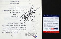 LORETTA LYNN Signed Autograph on COAL MINER'S DAUGHTER Draft MOVIE SCRIPT Book