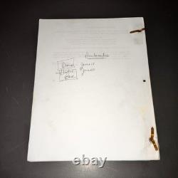 LOST IN THE PERSHING POINT HOTEL (2000) Original Movie Script Joe Pantoliano COA
