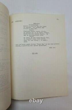 LOUIS ARMSTRONG CHICAGO STYLE / 1975 TV Movie Script, jazz great Biography film