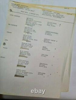 LOUIS ARMSTRONG CHICAGO STYLE / 1975 TV Movie Script, jazz great Biography film
