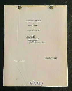 Lady On A Train 1945 Original Continuity & Dialogue Movie Script, Deanna Durbin