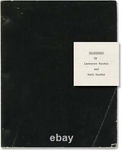 Lawrence Kasdan SILVERADO Original screenplay for the 1985 film 1984 #156918