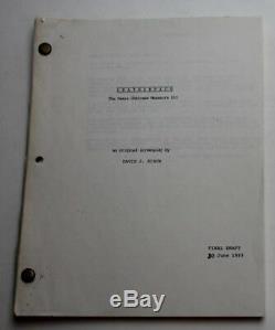 Leatherface Texas Chainsaw Massacre III / David J. Schow 1989 Movie Scripts 2x