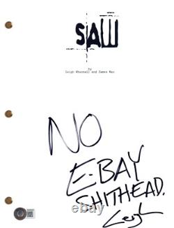 Leigh Whannell SAW Signed Autograph Movie Script Screenplay Horror Beckett COA