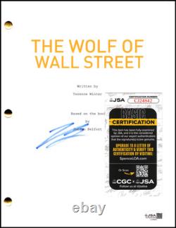 Leonardo DiCaprio Signed Autograph Wolf of Wall Street Full Movie Script JSA COA