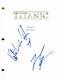 Leonardo Dicaprio & Kate Winslet Signed Autograph Titanic Full Movie Script