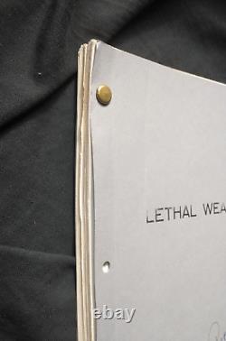 Lethal Weapon (1986) Original Shane Black Movie Script / Final Draft
