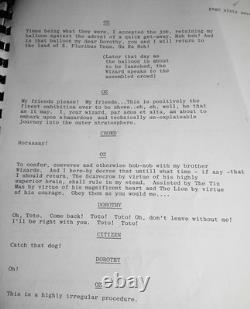Libretto of the Film Musical the Wizard of Oz. Screenplay by Noel Langley et al