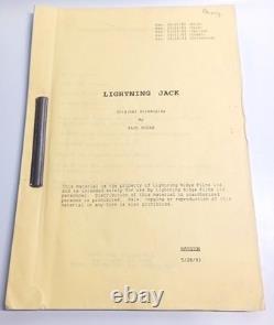 Lightning Jack 1994 Production Used Camera Department Original Movie Film Script