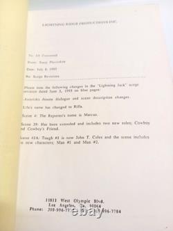 Lightning Jack 1994 Production Used Camera Department Original Movie Film Script