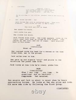 Lightning Jack 1994 Production Used Camera Department Original Movie Film Script