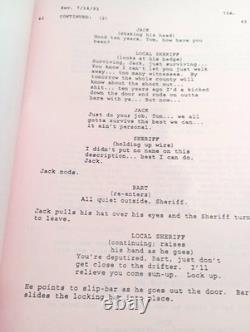 Lightning Jack 1994 Production Used Camera Department Original Movie Film Script