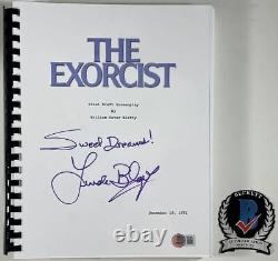 Linda Blair Signed The Exorcist Complete Movie Script A Autograph Regan BAS COA